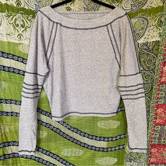 Free People Movement Light Heather Brown Dolman Top Size Extra Small - Picture 1 of 13